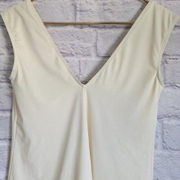 Rivage Alba Swim Dress S NEW Arvorio White Swimsuit Stretch Mini Beach Travel - Picture 4 of 8